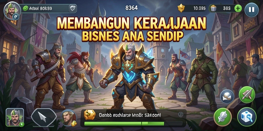 Tampilan gameplay Tycoon yang menegangkan dan menarik.