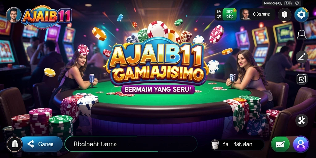 Screenshot AJAIB11 menampilkan gameplay Kasino yang mengasyikkan.