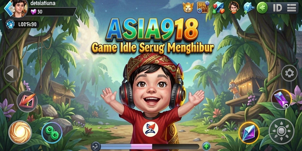 Tampilan gameplay seru di ASIA918 dengan karakter yang bertarung otomatis.
