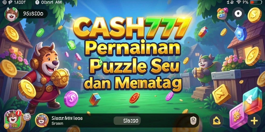 Tampilan gameplay <strong>CASH777</strong> saat menyelesaikan teka-teki yang menantang.
