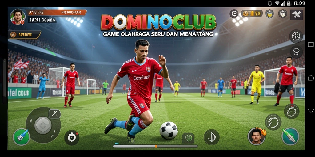 Tampilan menarik dari permainan olahraga di DOMINOCLUB.