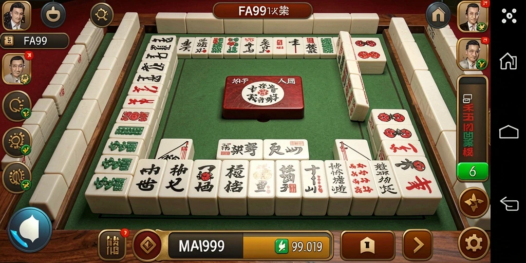 Tampilan menarik dari gameplay Mahjong di FA99.
