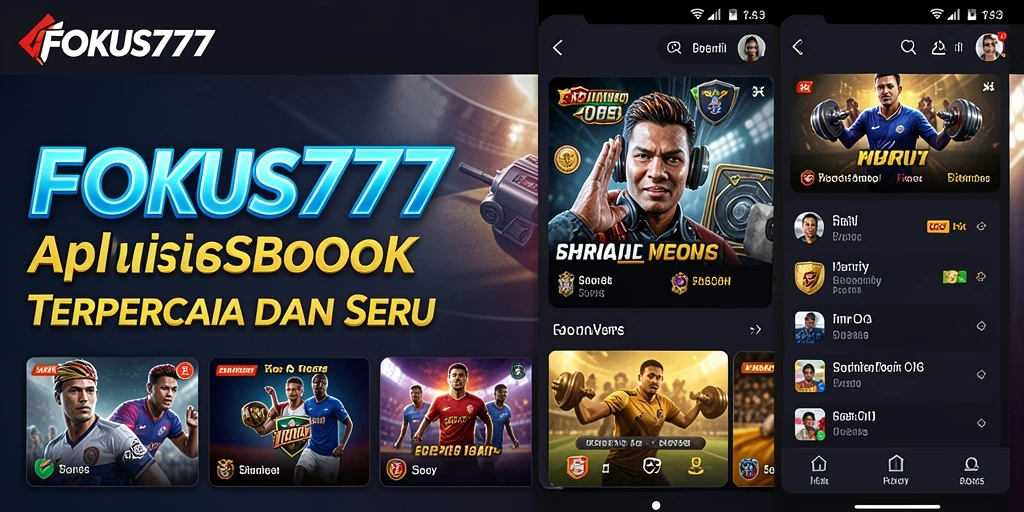 Screenshot utama FOKUS777 menampilkan antarmuka taruhan olahraga yang menarik.