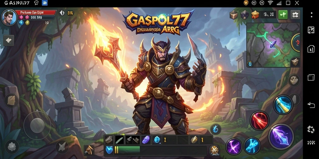Tampilan aksi seru dalam game ARPG GASPOL77.