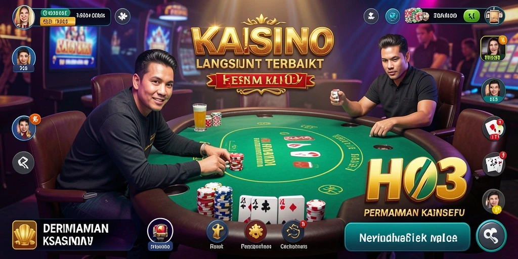 Screenshot H03 menampilkan gameplay seru di kasino langsung.