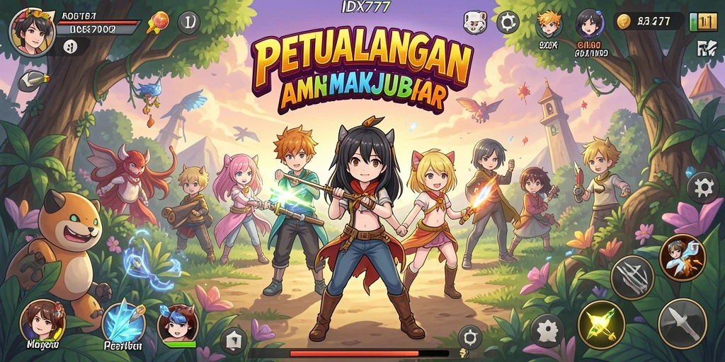Gameplay menarik dari IDX777 dengan karakter Anime ikonik.