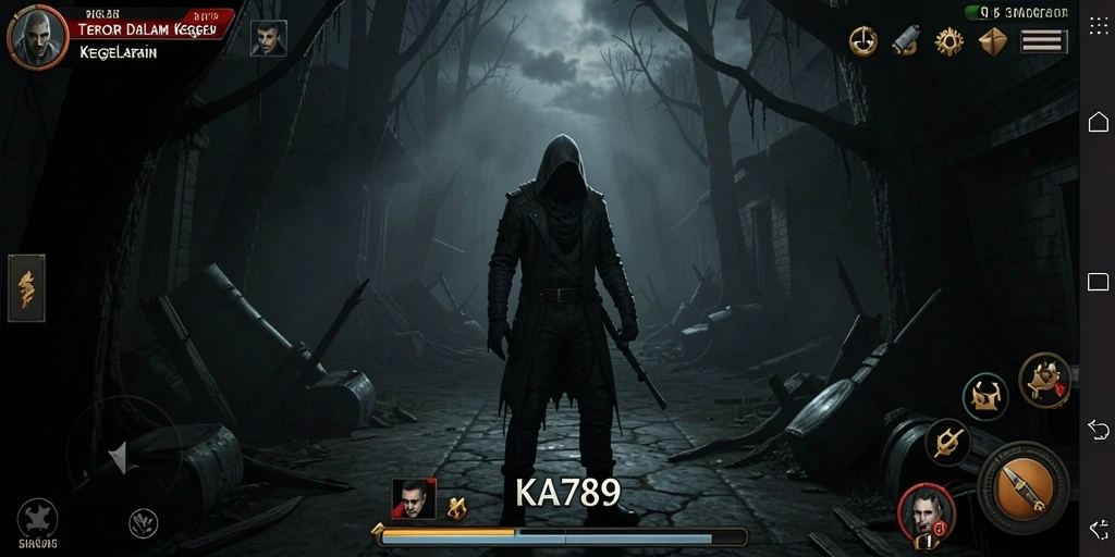 Tampilan gameplay mencekam dengan suasana Horror yang menakutkan.