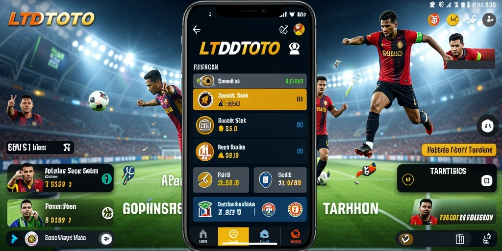 Screenshot LTDTOTO menunjukkan fitur taruhan dan statistik olahraga yang menarik.
