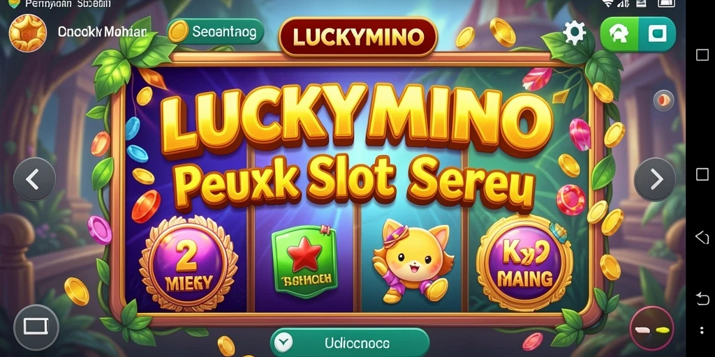 Tampilan menarik dari gameplay LUCKYMINO yang mendebarkan.