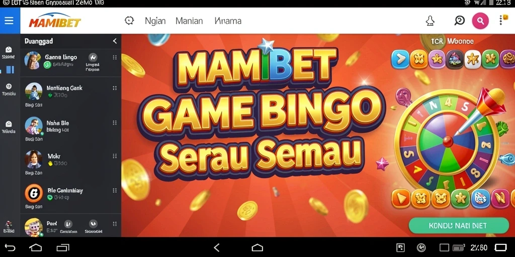 Screenshot gameplay MAMIBET bingo yang menampilkan keseruan
