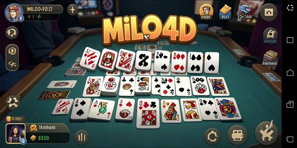 Tampilan gameplay seru dari game Domino MILO4D.