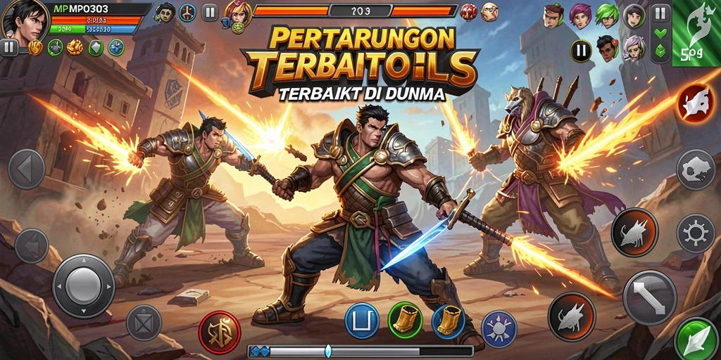 Tampilan gameplay MPO303 yang penuh aksi dan strategi Fighting.