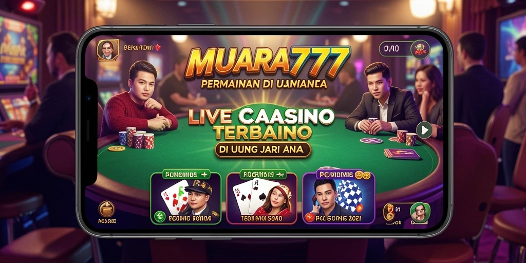 Tampilan gameplay Live Casino yang nyata dan menegangkan di MUARA777.