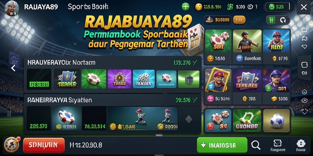 Tampilan menarik dari RAJABUAYA89 saat pemain menjelajahi opsi taruhan.