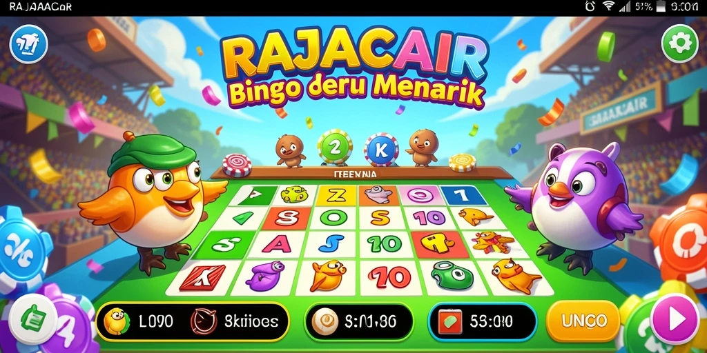 Tampilan gameplay Bingo yang seru dan interaktif di RAJACAIR.