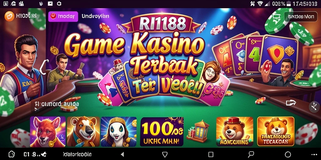 Tampilan gameplay Kasino yang menarik dalam RI188.