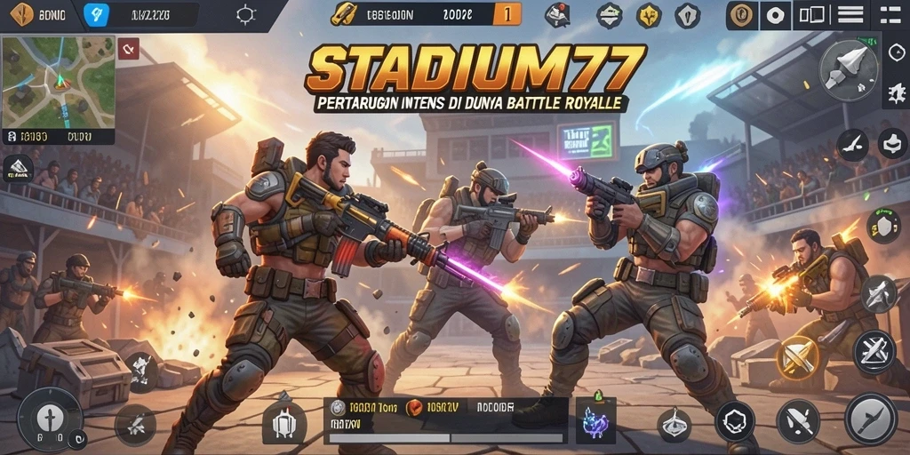 Gameplay intens dengan aksi Battle Royale yang mendebarkan.
