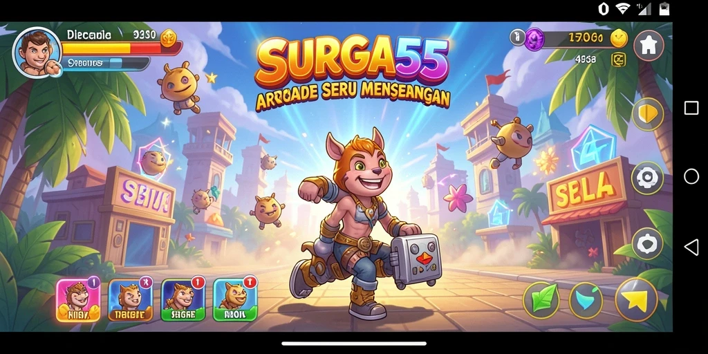 Tampilan menarik dari gameplay SURGA55 yang seru.