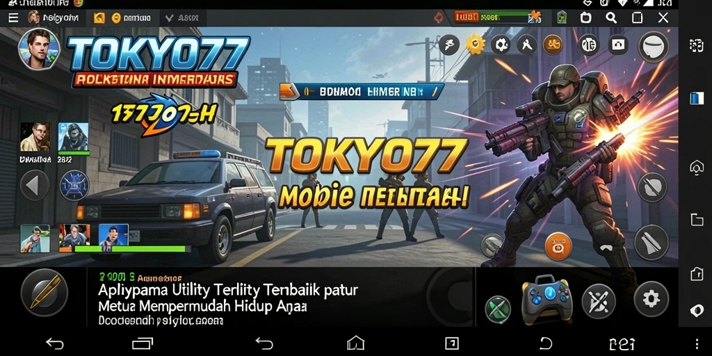 Tampilan utama <strong>TOKYO77</strong> dengan fitur-fitur intuitif untuk pengelolaan tugas.