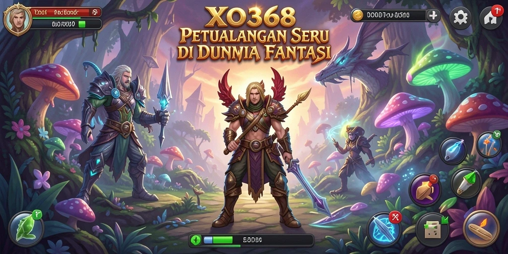 Screenshot menampilkan gameplay pertarungan dan eksplorasi di <strong>XO368</strong>